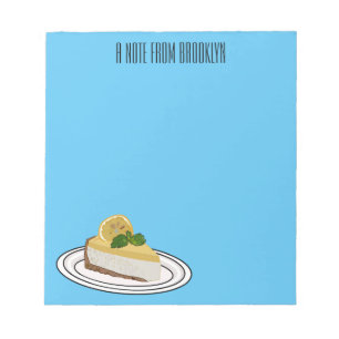 Bloc-note Illustration de citron cheesecake