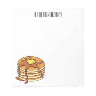 Bloc-note Illustration de dessin animé de Pancake