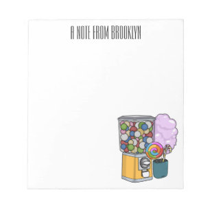 Bloc-note Illustration de dessin de bonbon
