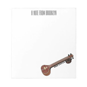 Bloc-note Illustration de dessin de Sitar