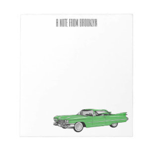 Bloc-note Illustration de dessin de voiture classique 1959