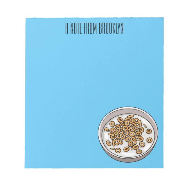 Bloc-note Illustration de dessin sur les céréales (Devant)