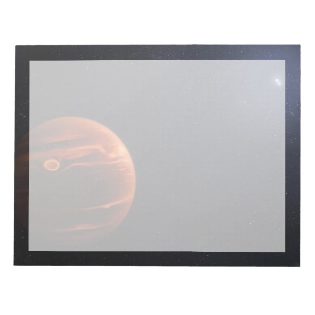 Bloc-note Illustration De Exoplanet Vhs 1256 B Et Ses Étoile (Devant)