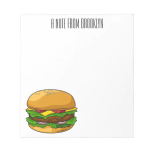 Bloc-note Illustration de Hamburger