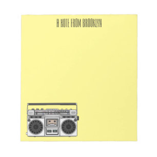Bloc-note Illustration de la bande dessinée radio