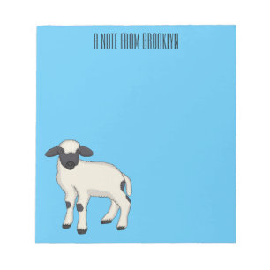 Bloc-note Illustration de la caricature de mouton Valais Bla