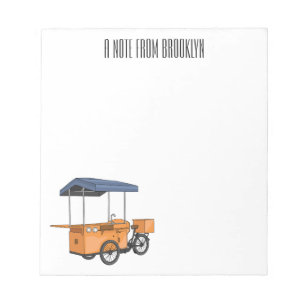 Bloc-note Illustration de la carotte de vélo