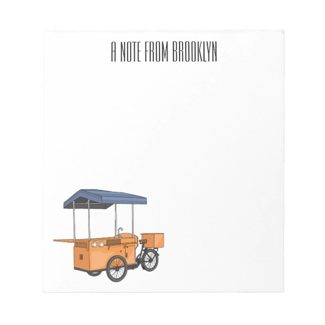 Bloc-note Illustration de la carotte de vélo (Devant)
