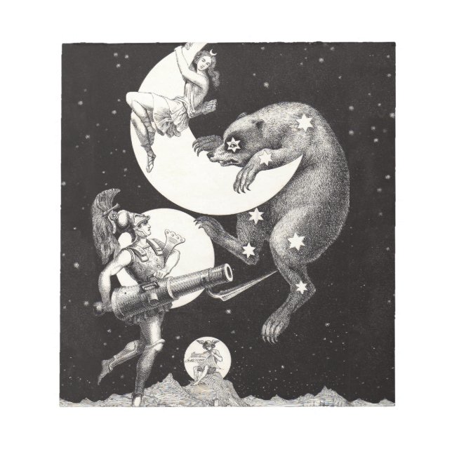 Bloc-note Illustration de la nuit divine de l'univers du cie (Devant)