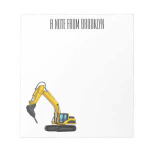 Bloc-note Illustration de la pelle de rupture