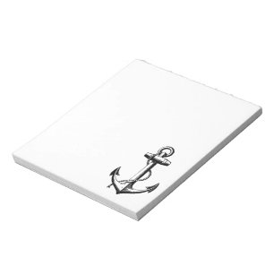 Bloc-note Illustration de l'Ancre nautique vintage