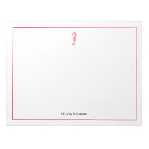 Bloc-note Illustration de l'animal de mer rouge vie marine m