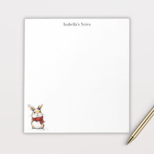 Bloc-note Illustration de lapin d'hiver mignon