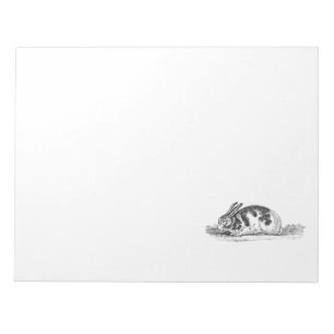 Bloc-note Illustration de lapin lapin vintage - lapins des a