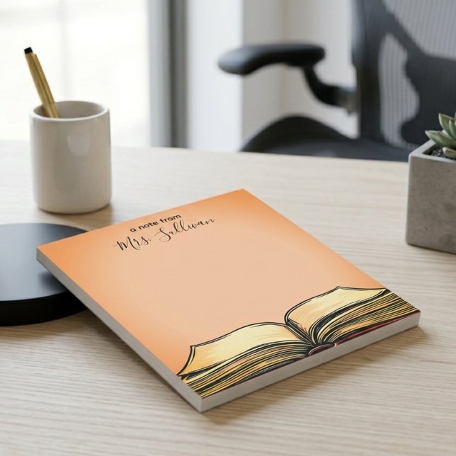 Bloc-note Illustration de livre ouvert Cadeau pour enseignan (Créateur téléchargé)
