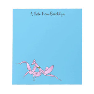 Bloc-note Illustration de l'orchidée mante