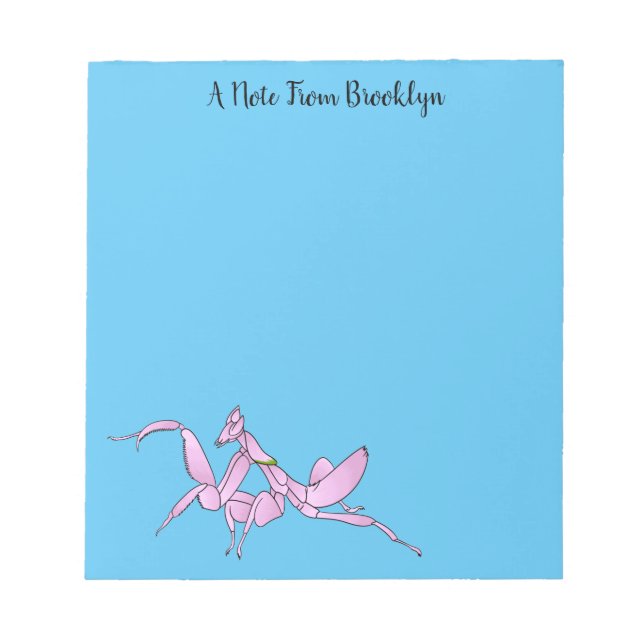 Bloc-note Illustration de l'orchidée mante (Devant)