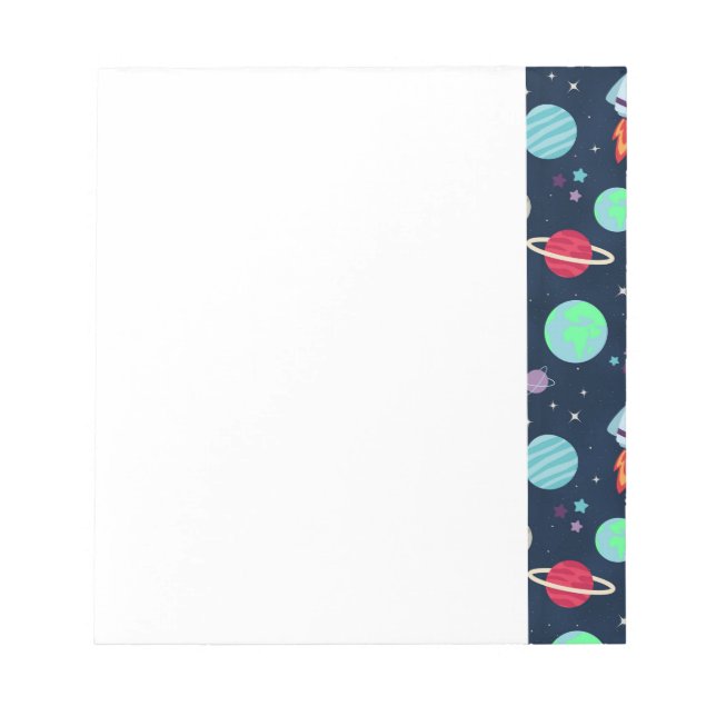 Bloc-note Illustration de motif spatial (Devant)