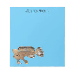 Bloc-note Illustration de poisson à main