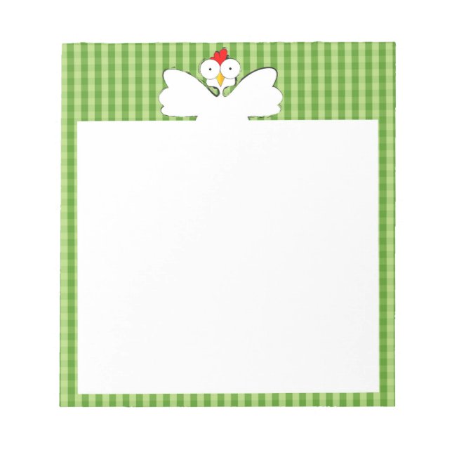 Bloc-note Illustration de poulet (Devant)