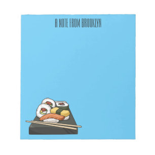 Bloc-note Illustration de sushi