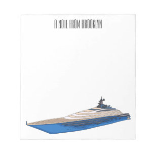 Bloc-note Illustration de yacht
