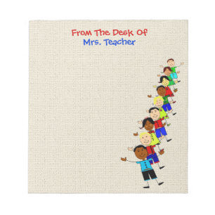 Bloc-note Illustration Des Enfants De L'École Pour Les Ensei