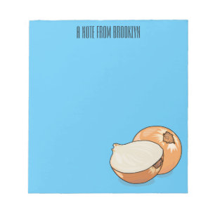 Bloc-note Illustration d'oignon