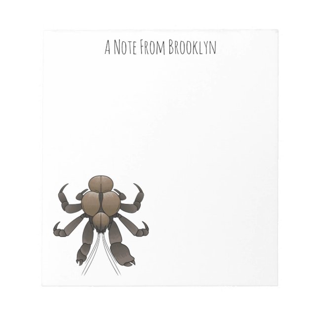 Bloc-note Illustration du crabe de coco (Devant)