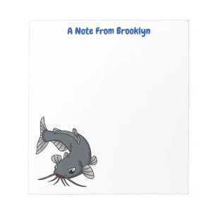 Bloc-note Illustration du poisson-chat mignon