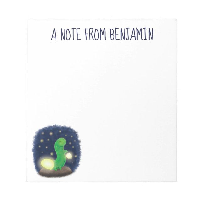 Bloc-note Illustration du ver vert mou (Devant)