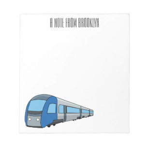 Bloc-note Illustration d'un train électrique