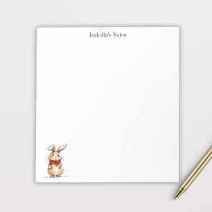 Bloc-note Illustration personnalisée de lapin bunny mignon