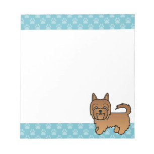 Bloc-note Illustration Red Australian Terrier Dog