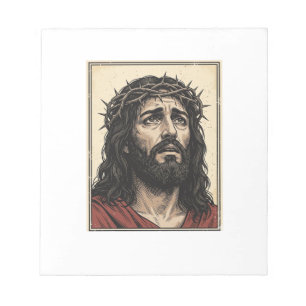 Bloc-note Illustration vectorielle de portrait religieux de