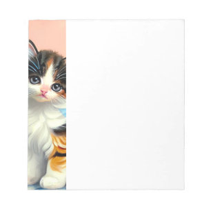 Bloc-note Illustration vintage Calico Kitten