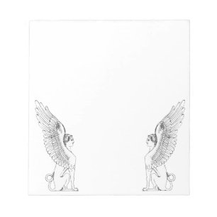 Bloc-note Illustration vintage Sphinx