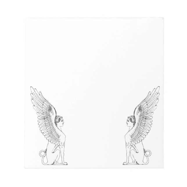 Bloc-note Illustration vintage Sphinx (Devant)