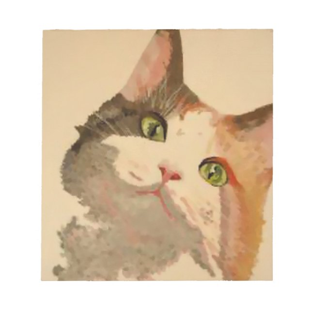 Bloc-note I'm All Ears : Calico Cat Portrait (Devant)