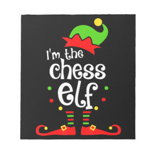 Bloc-note im chess elf xmas famille ami cadeau de noël
