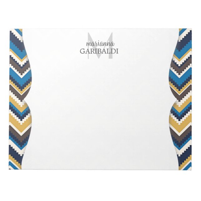 Bloc-note Impression Aztec tendance personnalisée (Devant)