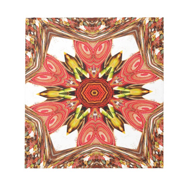 Bloc-note Impression d'art floral Doodle (Devant)