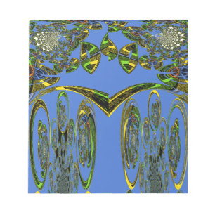 Bloc-note Impression d'art Iridescente avec design abstrait