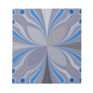 Bloc-note Impression d'art texturé à pois gris cendré bleu