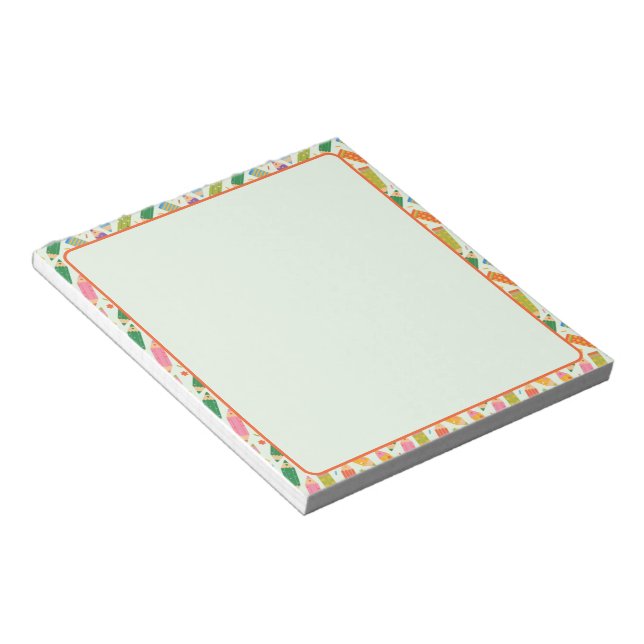 Bloc-note Impression de crayon personnalisable mignonne (Incliné)