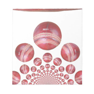 Bloc-note Impression de la balle de cricket de Sports Lover