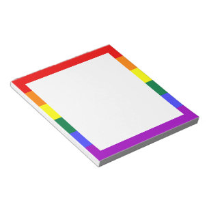 Bloc-note Indicateur de la fierté arc-en-ciel