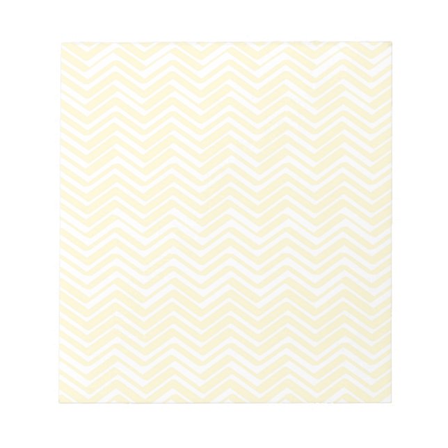 Bloc-note Indie Chevron Gold et Motif blanc (Devant)
