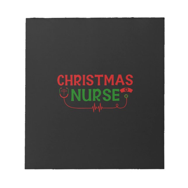 Bloc-note Infirmière Cadeau | Noël Infirmière (Devant)