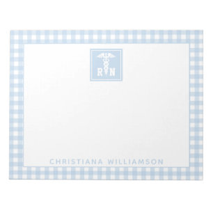 Bloc-note Infirmière inscrite sur la liste des Motifs prépos